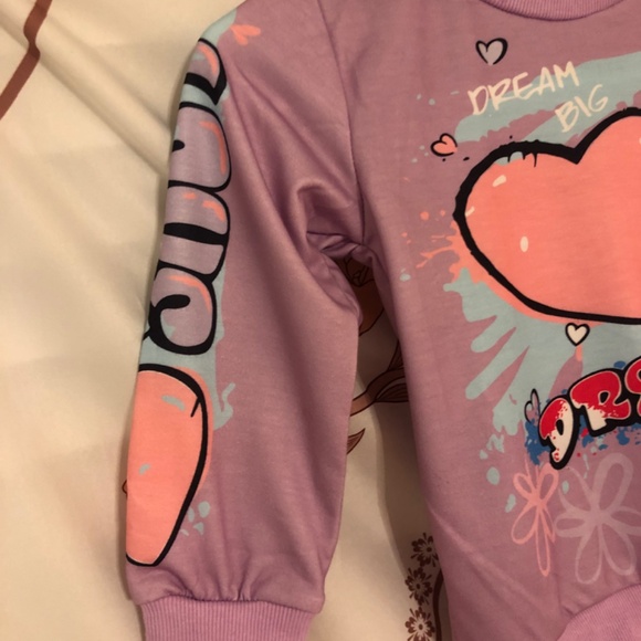 New without tag Toddlers girls graphic detail jogger set - Picture 5 of 6